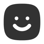 Emoji Happy Square SVG Icon